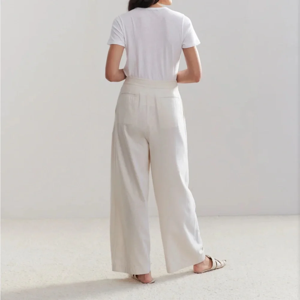 NWT! Jenni Kayne Relaxed Trouser in Ivory - 4 - Picture 4 of 5